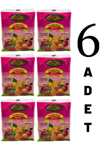 Kuşburnu Aromalı Içecek Tozu Oralet Çay 300 gr x 6 Adet