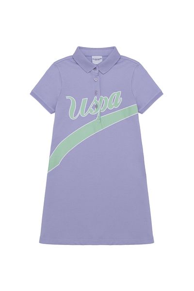 U.S. Polo Assn. Rochie roz pentru fetiță