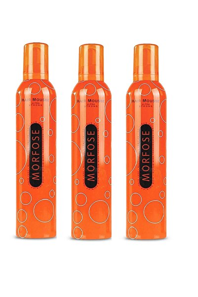 Morfose Turuncu Saç Şekillendirici Köpük Ultra Strong 350ml X3 Adet