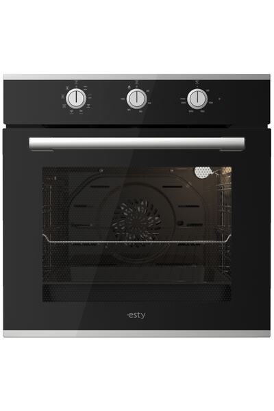 Esty Silverline Siyah Cam Ankastre Set (3480 Touch Davlumbaz - Aco5335b01 Ocak - Aef6604b01 Fırın)