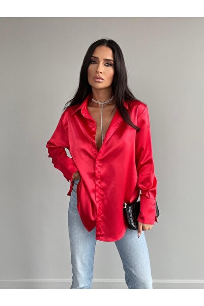 LB Laluna Butik Női folyékony szatén ing