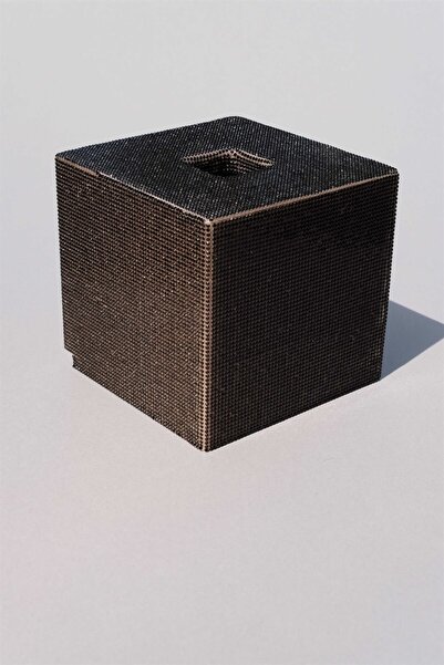 TASARIM ARABAM ATİKE ELİF AKIN Kare Peçetelik Siyah Taş