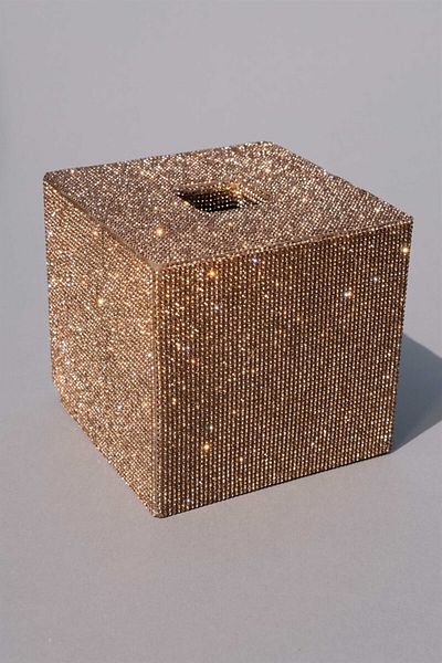 TASARIM ARABAM ATİKE ELİF AKIN Square Napkin Holder Gold Stone