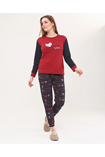 Nehir tekstil Knitted Interlock Women's Pajama Set