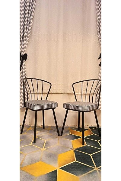 YusGos Dekor Mobilyacım Güneş Sandalye 2 Adet Siyah Mutfak Salon Yemek Odası ...