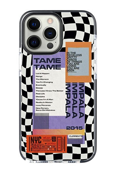 shoptocase Iphone 14 Pro Max Uyumlu Lens Korumalı Anti Shock Dama Tame Impala...