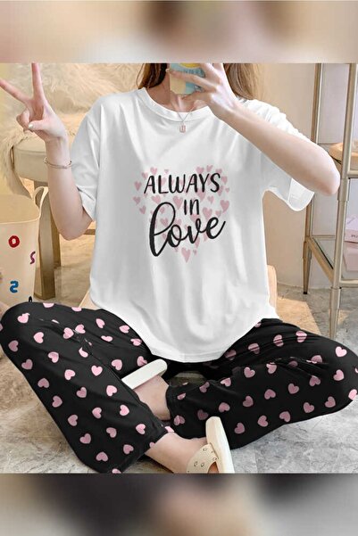 PEMBİŞ HOMEWEAR Πανέμορφο κοντομάνικο σετ πιτζάμες 2105