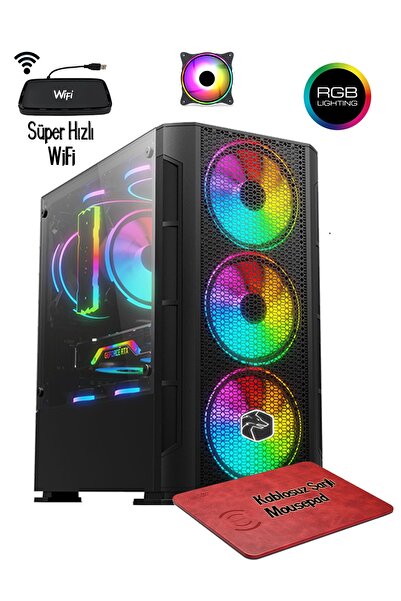 Zeiron Acx50 Ryzen 5 5500 32gb 512gb M.2 Ssd+3tb Gtx1050ti Oyuncu Bilgisayarı