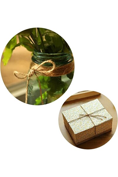 Palifix Hasır Jüt Ip 1 Top 100 Metre Doğal Jüt Ip - Keten Ipi, Hasır Ip, Halat Ip,çuval Ipi Süsleme Ipi