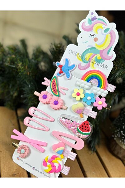 QUEEN AKSESUAR New Fashion Trend Baby Copii Set Catarame cu guler 14 piese Ac...