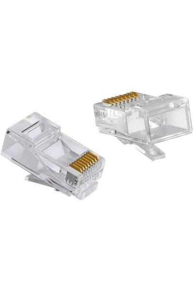 Derwell Rj45 Cat5 Ethernet Internet Kablo Soketi Konnektörü 8p8c Rj45 Jack Ja...