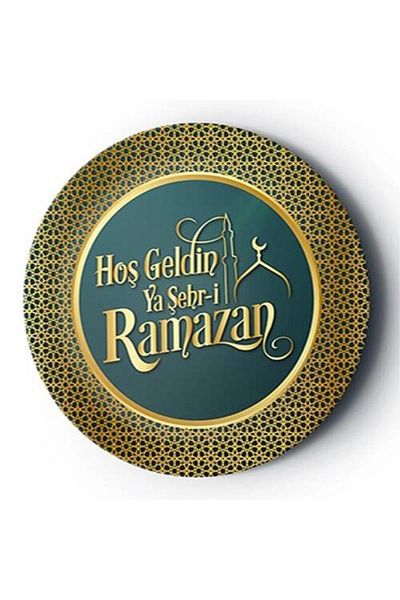 DÜVENCİ TİCARET 8-Piece Cardboard Plate Hoş.ramazan