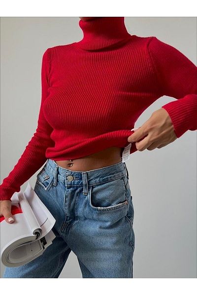 my trendy Women's Turtleneck Cotton Jacquard Camisole Ribbed Sweater