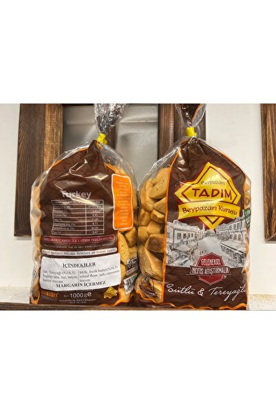 TADIM KURU FIRINI Tam Tereyağlı ( Margarin Içermez) Beypazarı Kurusu 1000gr (küçük Kesim)