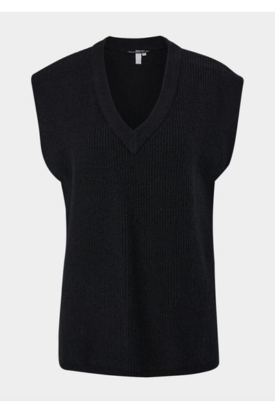 QS by s.Oliver Pullover - Schwarz - Regular Fit