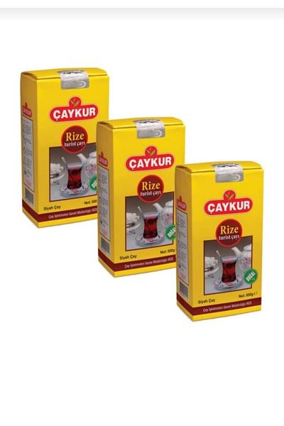 Çaykur Rize Tourist Tea - 500g X 3 Pack