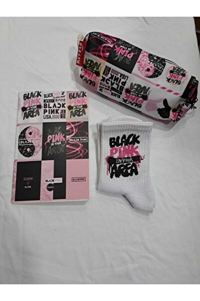 GC GÖKHAN CLUB Чорапи за тефтер Blackpink с калъф за молив
