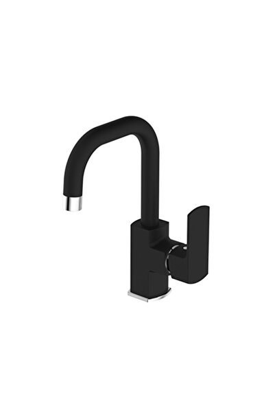 Bien Salvo - Kuğu Borulu Lavabo Bataryası - Ipeksi Mat Siyah