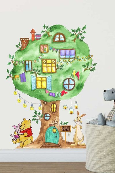 Piksel Grafik Autocolant pentru camera copiilor Rabbit House