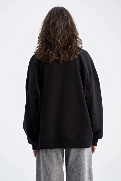 AYD Φούτερ Crew Neck Unisex Oversize 3 Thread Raised 1st Ποιοτικό χοντρό ύφασμα