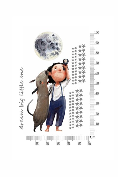 Piksel Grafik Curious Odi Kids Room Sticker