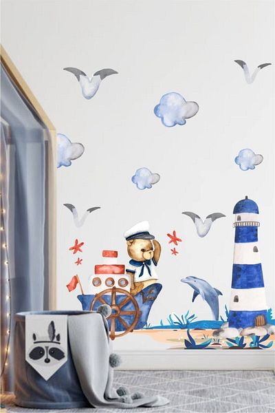 Piksel Grafik Sea Adventurer Kids Room Wall Sticker