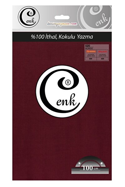 CENK YAZMA Düz Boya 100*100 Koyu Bordo-520