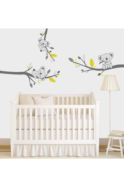 Piksel Grafik Koala And Tree Branches Kids Room Wall Sticker