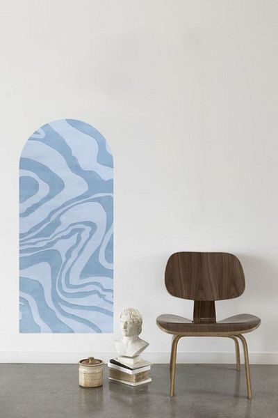Piksel Grafik Autocolant de perete oval boem cu model