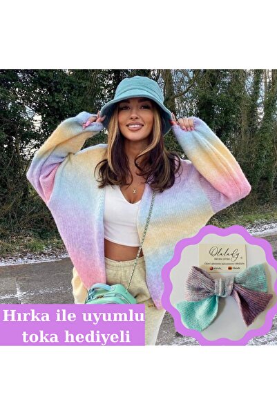 OlaLady Colorful Knitted Knitwear Women's Sweater - Cardigan