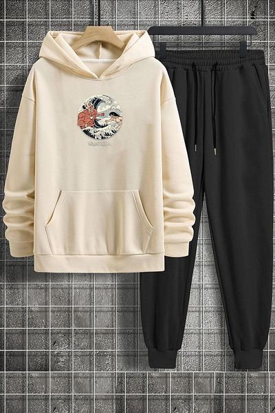 Mens tan sweatsuit cheap