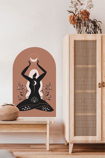Piksel Grafik Women's Bohemian Wall Sticker