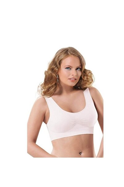 NBB Bustieră cu cusături cupe alb pentru femei 2411