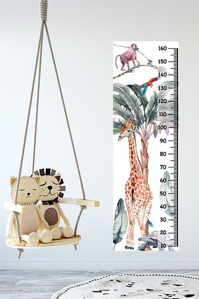 Piksel Grafik Amazon Animals Height Meter Sticker