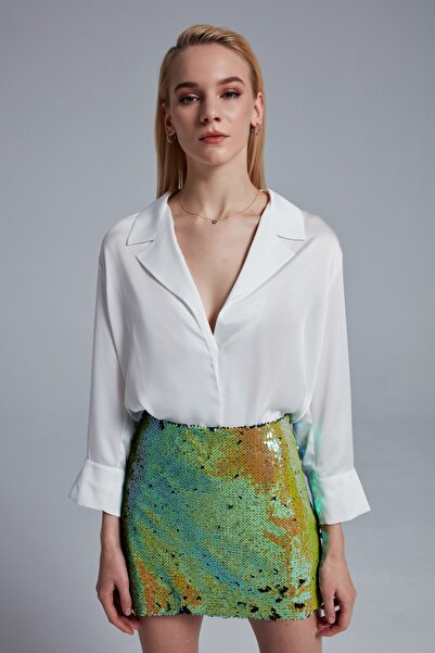 FICKLE HEARTS Ipek Saten Gömlek