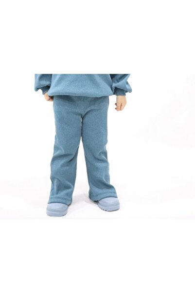 BALKABAĞI Szárított rózsa zsinóros szüreti galléros izzadság- és spagettinadrág, 2 részes lány szett