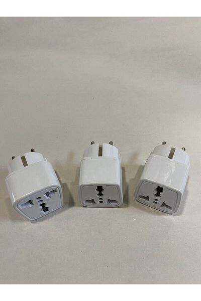 fetih elektrik محول مقبس من النوع الإنجليزي الأمريكي الفاتح 3 قطع مربع أبيض