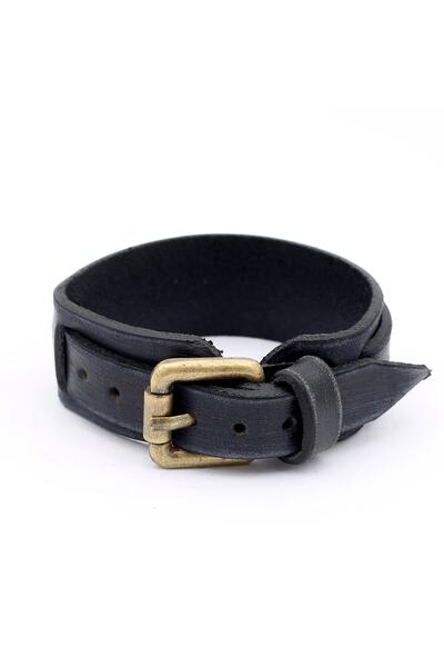 Serengeti Leo El Yapımı Deri Bileklik