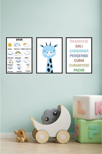Piksel Grafik Set de afișe adezive educaționale