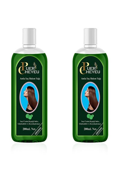 puer cheveu Amla Saç Bakım Yağı 200ml 2 Adet