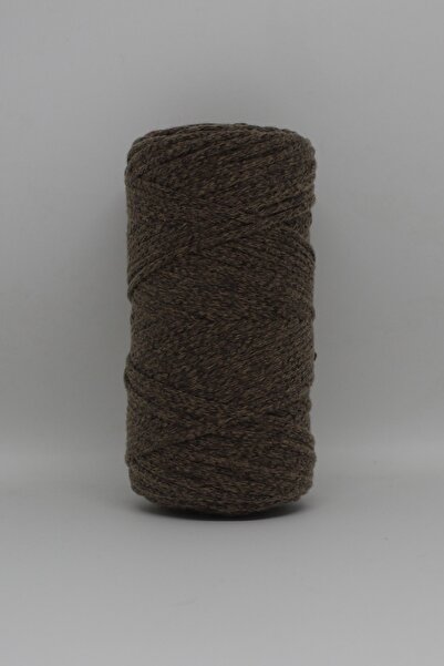 Bolanzoo Polyester Macrame Thread 2 Pieces 100gr Melted Brown 3mm Knitting Thread