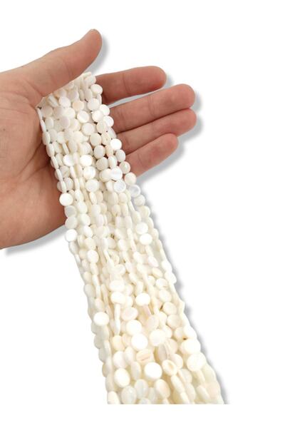 Selvi Konsept Mercimek Doğal Sedef Taşı 8 Mm 1 Dizi