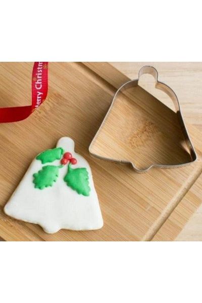 PEMBE MAVİ SÜS Bell Cookie Mold - Christmas Cookie Mold