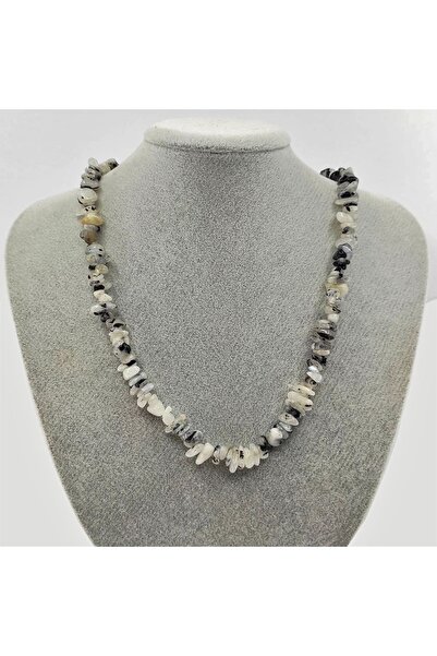 ByKolyeucum Moon Stone Natural Stone Women's Necklace