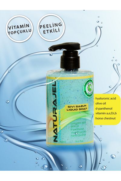 Naturalite Naturajel 500 Ml Liquid Soap with Peeling Effect and Vitamin Heel