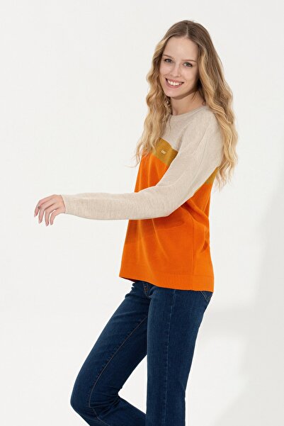 U.S. Polo Assn. Turuncu Kadın Kazak