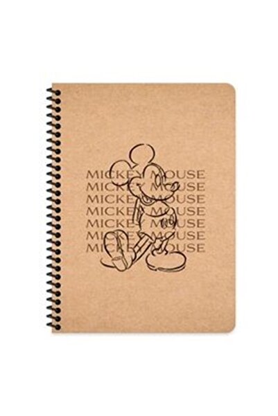 KESKİN COLOR Caiet fără linii Mickey Mouse 16x22 cm, copertă Kraft, pagini al...