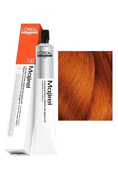 L'oreal Professionnel Majirel Loreal Saç Boyası 7.43 Kumral Bakır Dore 50ml