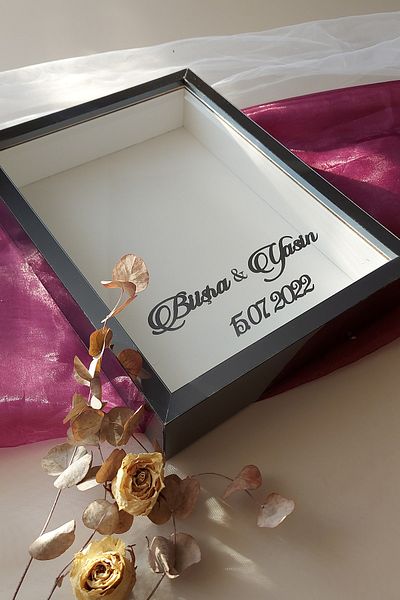 Verda Çerçeve 30x40 cm 7 cm Smoked Deep Rose Memory Frame!Rose Box-hkm Commerce