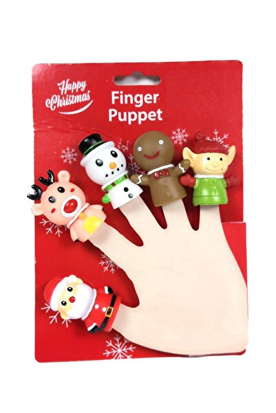 QUEEN AKSESUAR Anul Nou Importat Marionete cu degete Moș Crăciun Cerb Om de z...